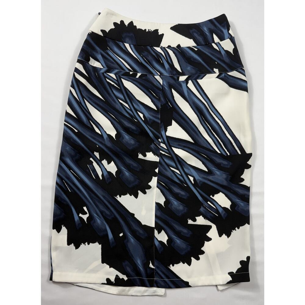 NWT Halston Heritage set of Strapless Top & pencil skirt white and  blue - Picture 8 of 16